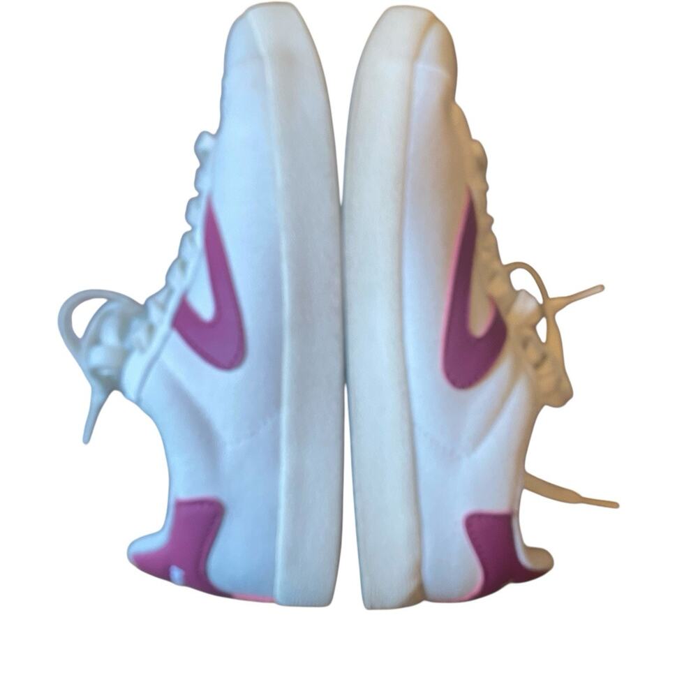 Tretorn Blucher Canvas Eco Ortholite sneaker, white/magenta, $80, Retro Look 8M - Picture 6 of 14